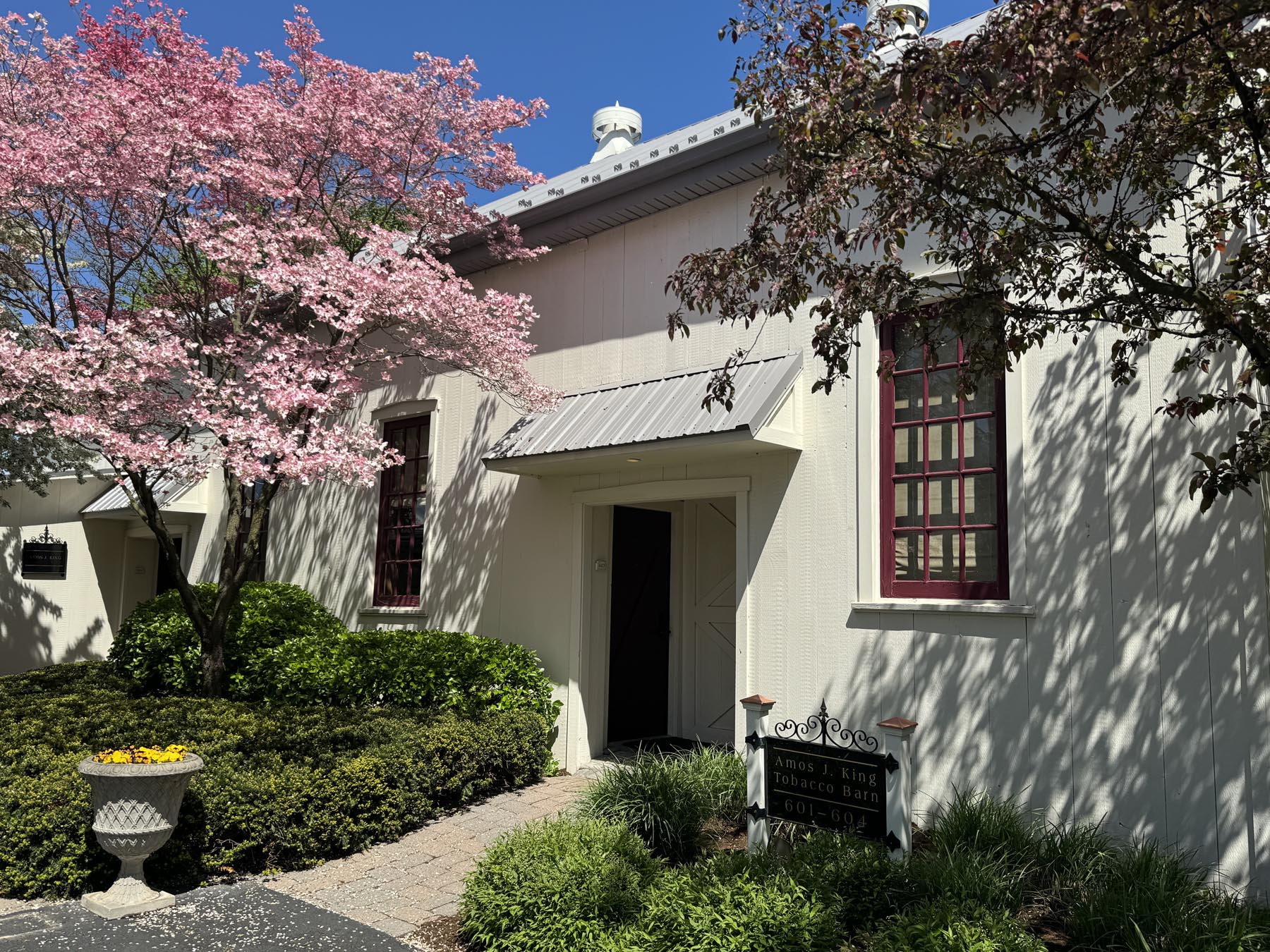 Exterior of Amos King suite